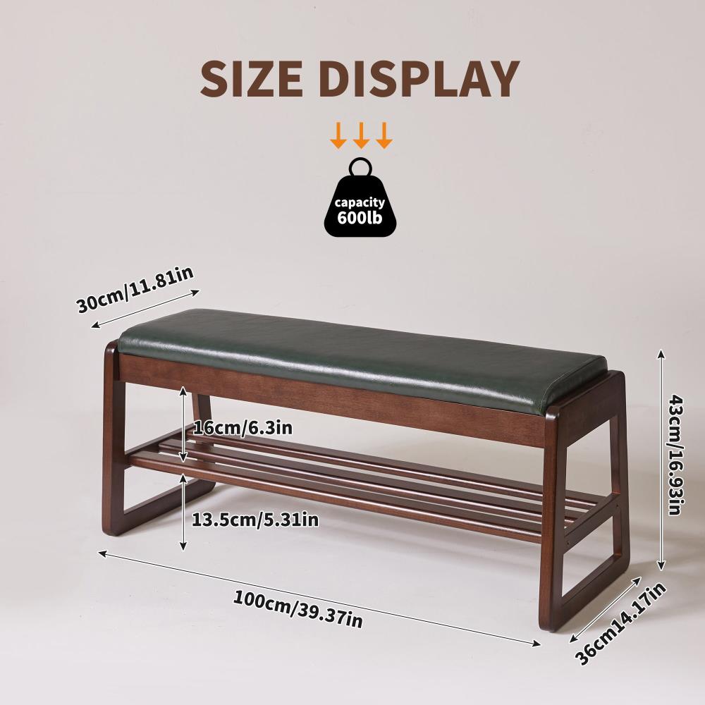 Wooden Shoe Storage Bench with Lift Top
