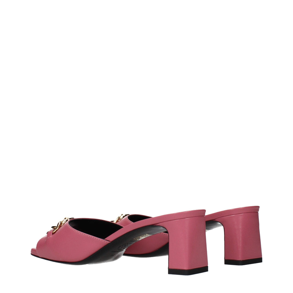 Versace Leather Flat Women's Sandals
