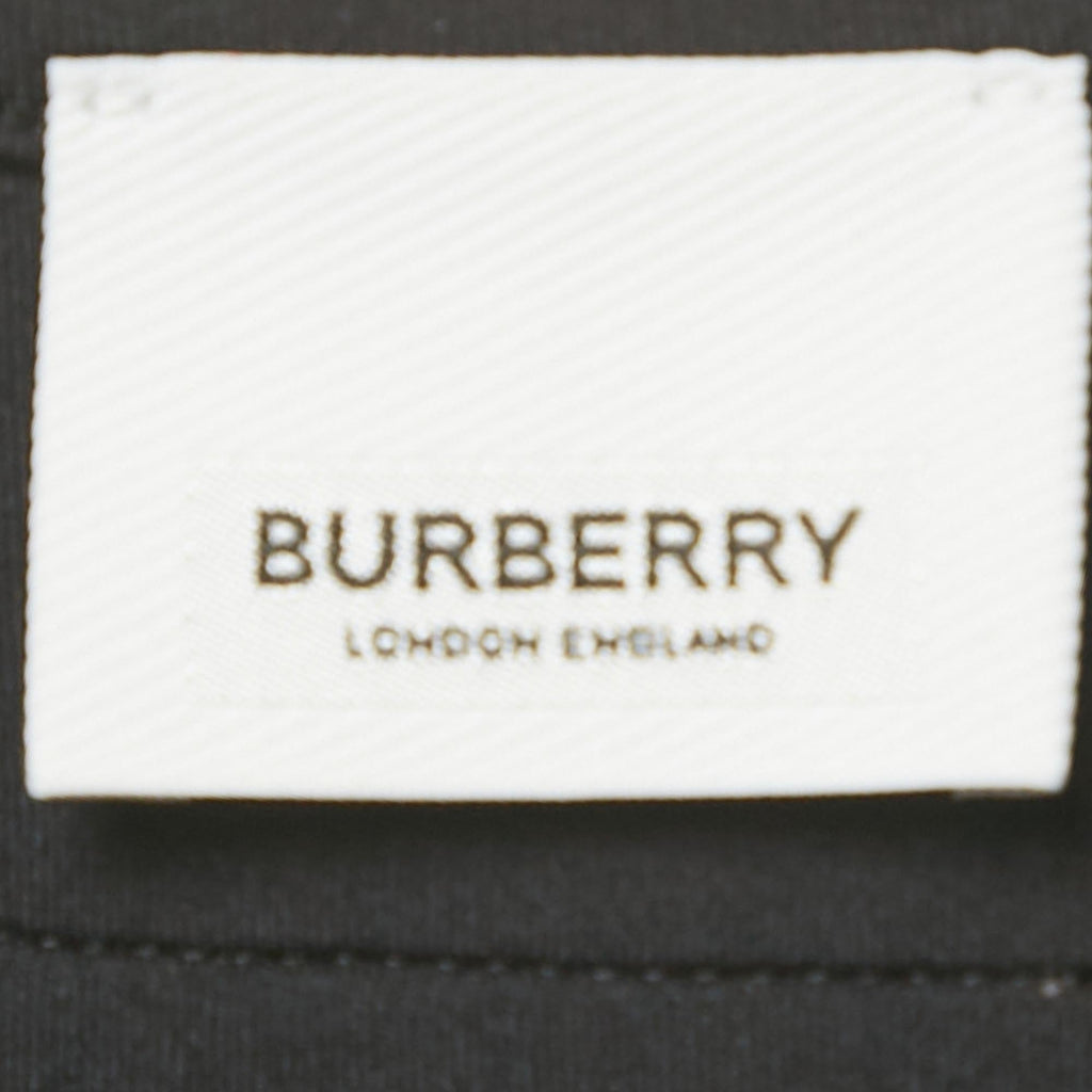 Burberry Black Logo Patch Jersey Sports Bra