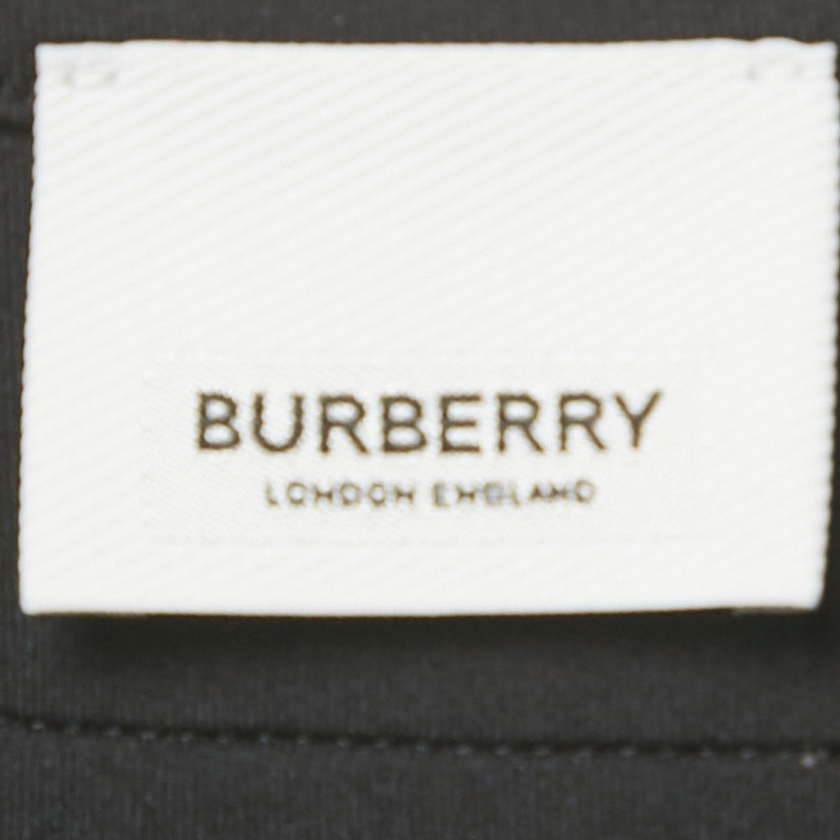 Burberry Black Logo Patch Jersey Sports Bra