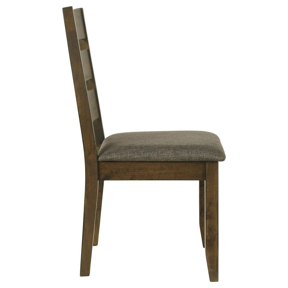 Farmhouse Dining Chairs with Vertical Slat Backrests and Durable Wooden Frames