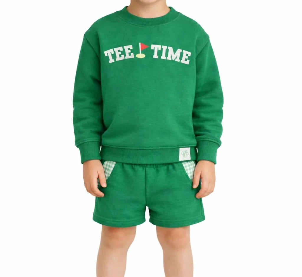 Tee Time Sweatshirt In Green