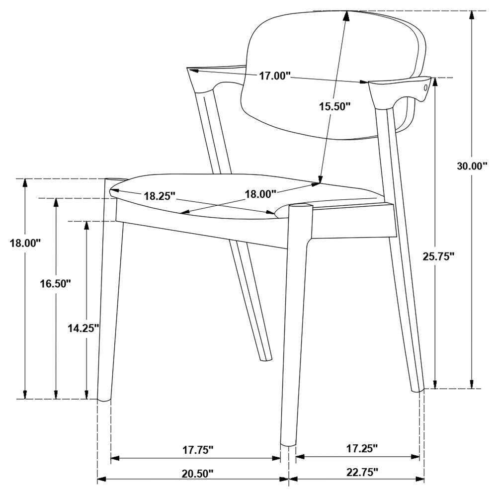 Modern Dining Chairs with Upholstered Seats and Contemporary Design