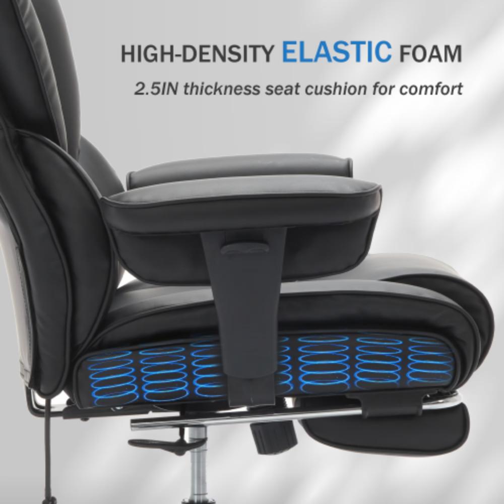 High-Back Office Chair with Adjustable Headrest