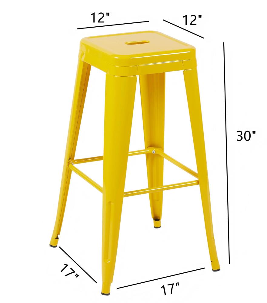 Contemporary Backless Counter Stools with Sturdy Frames