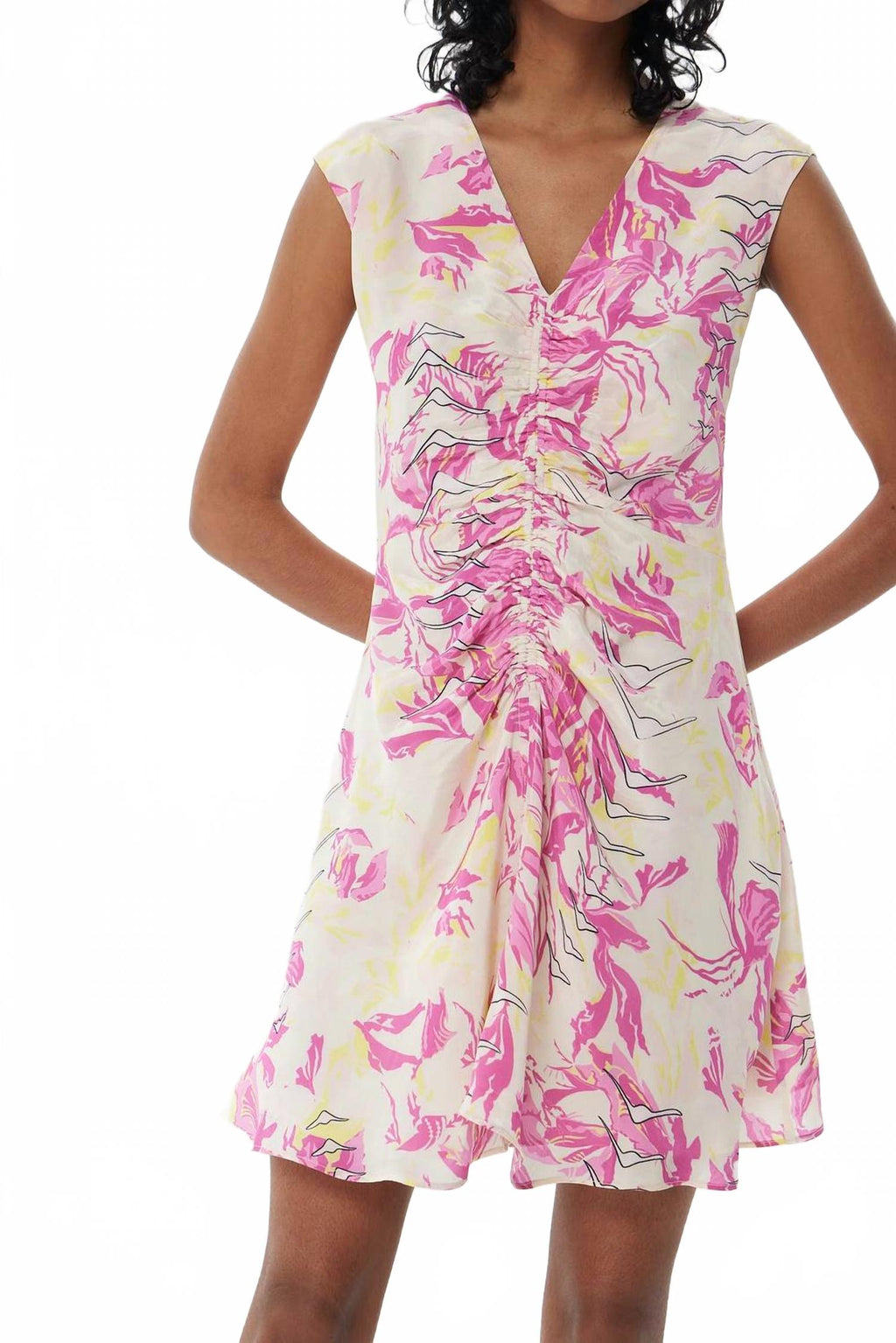 Uriarte Tora Short Dress In Rising Rose