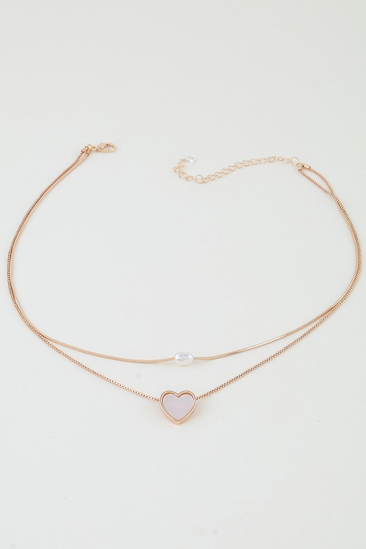 Love You Double Chain Necklace