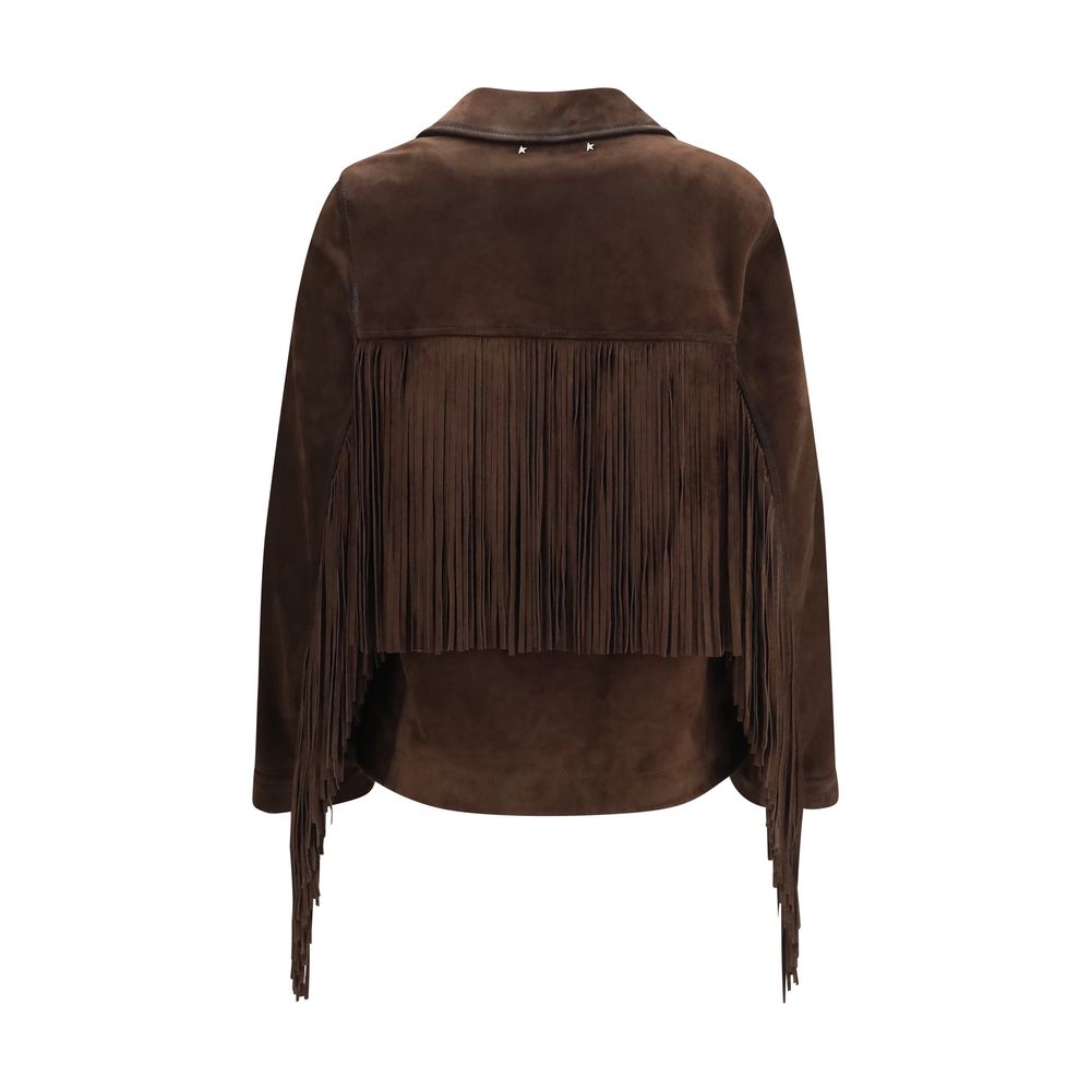Golden Goose Suede Leather Leather Women's Jacket
