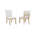 Elegant Wooden Dining Chairs with Cushioned Seats