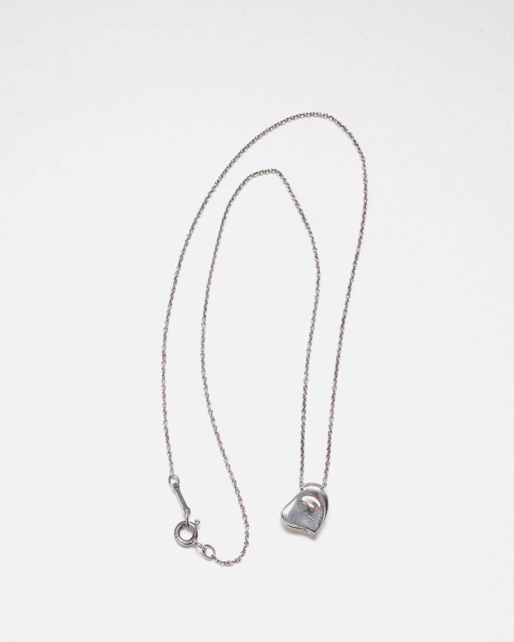 Silver Full Heart Necklace