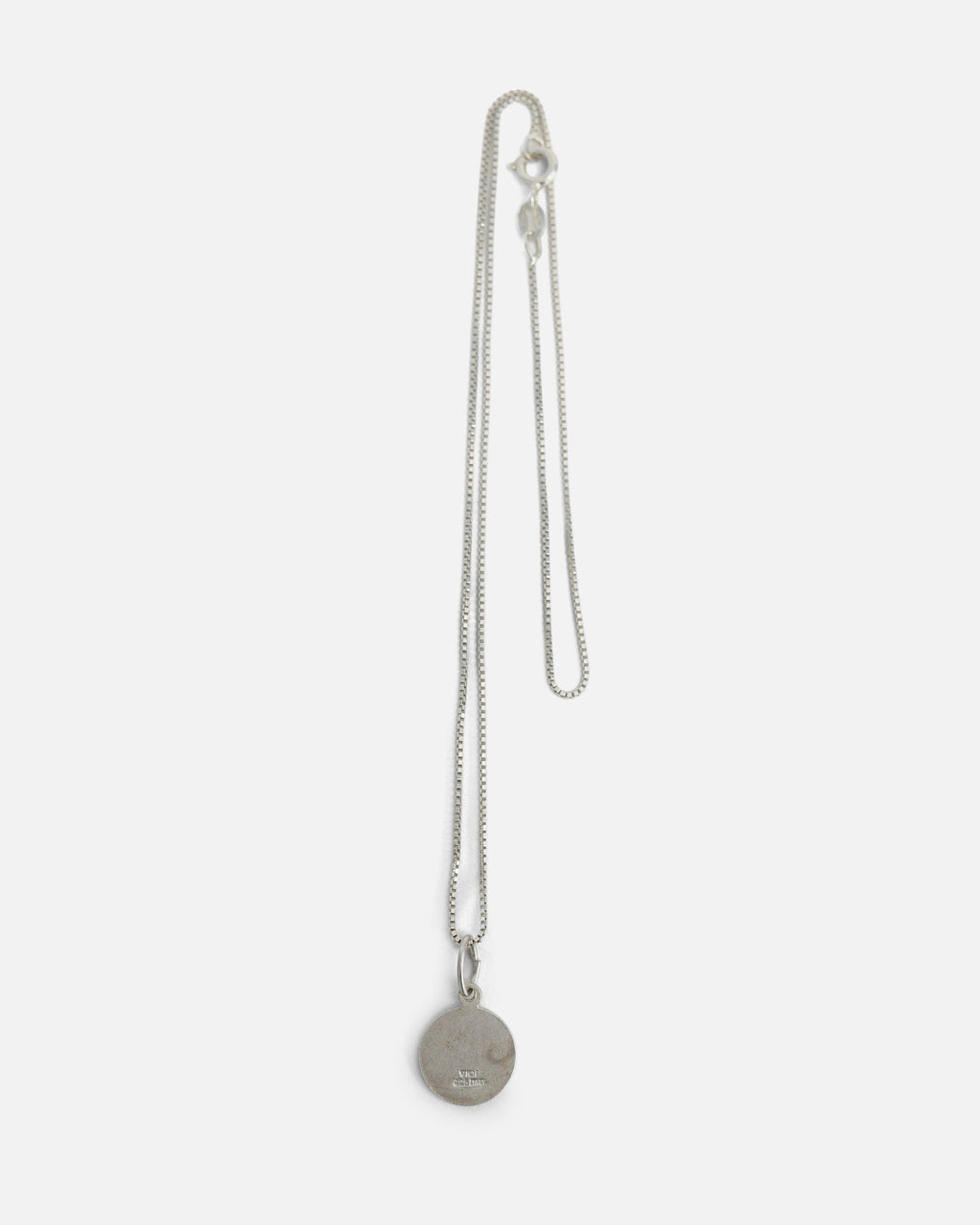 Silver Chain Necklace w/ Capricorn Charm