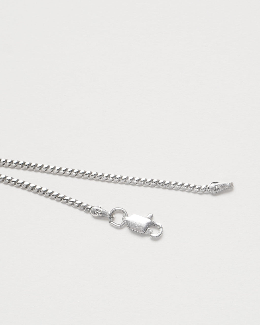 Silver Chain Necklace w/ Saint Christopher Charm