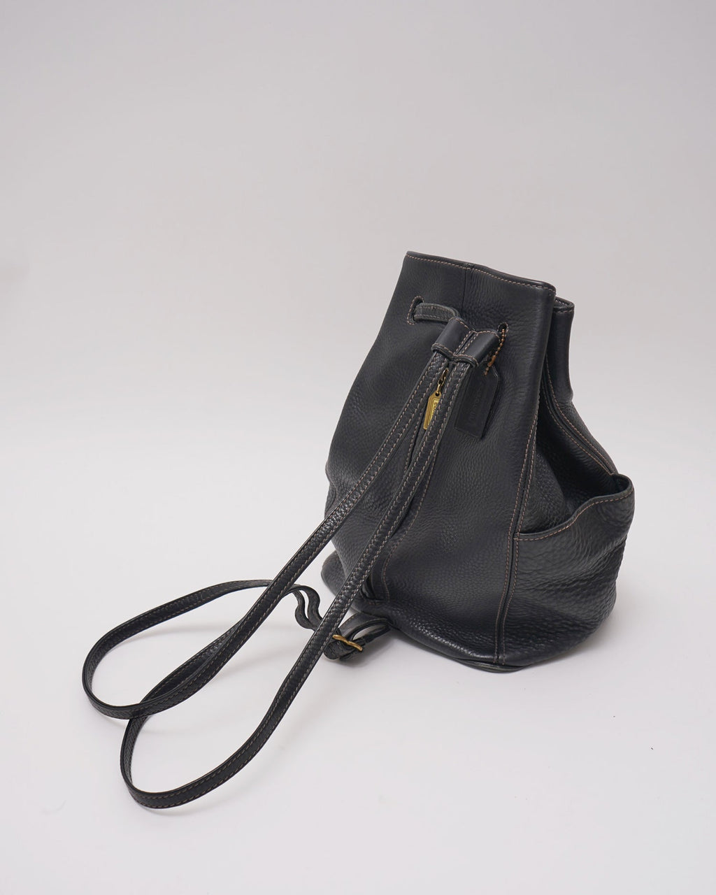 Black Leather Backpack