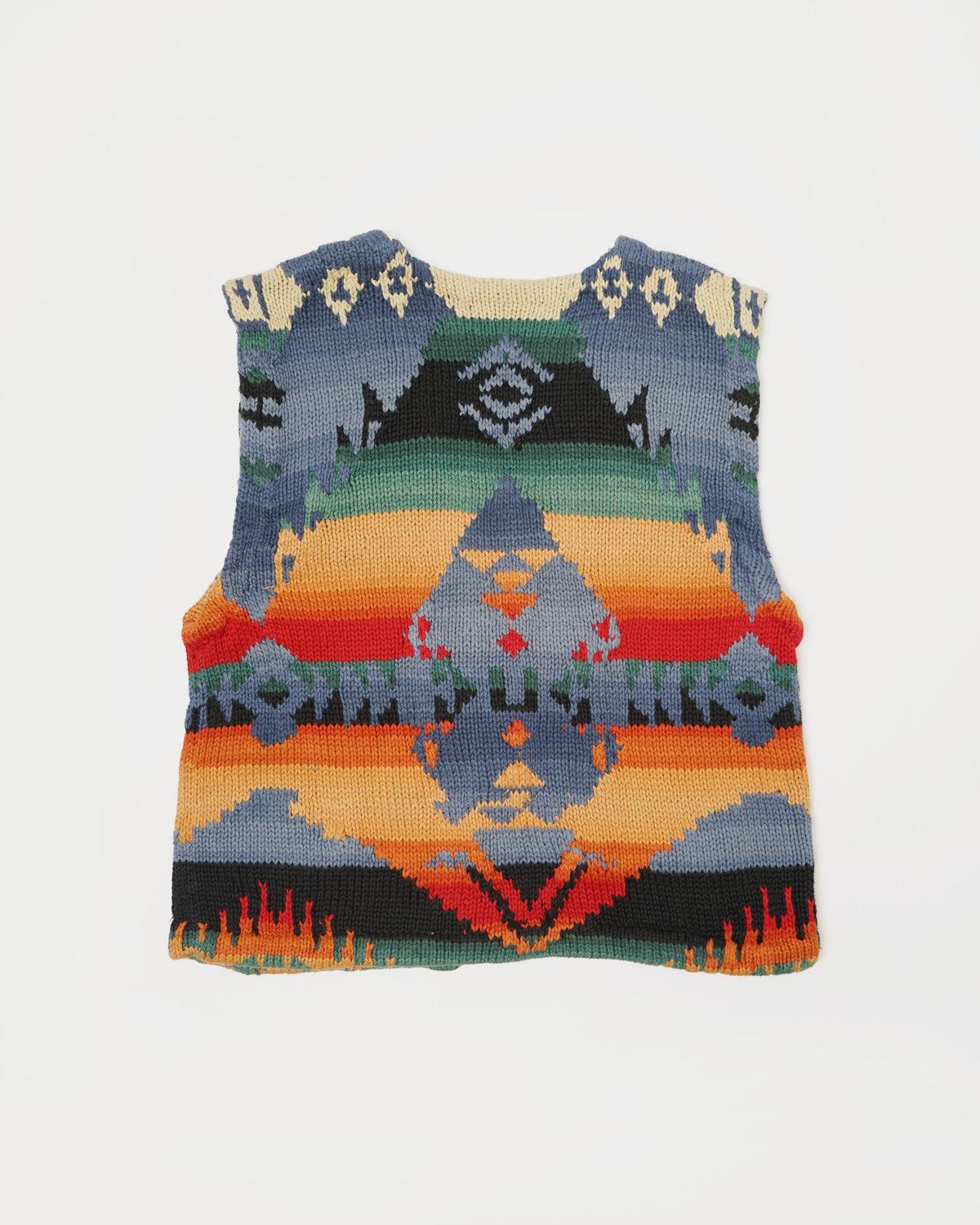 Native Patterned Hand-Knit Vest