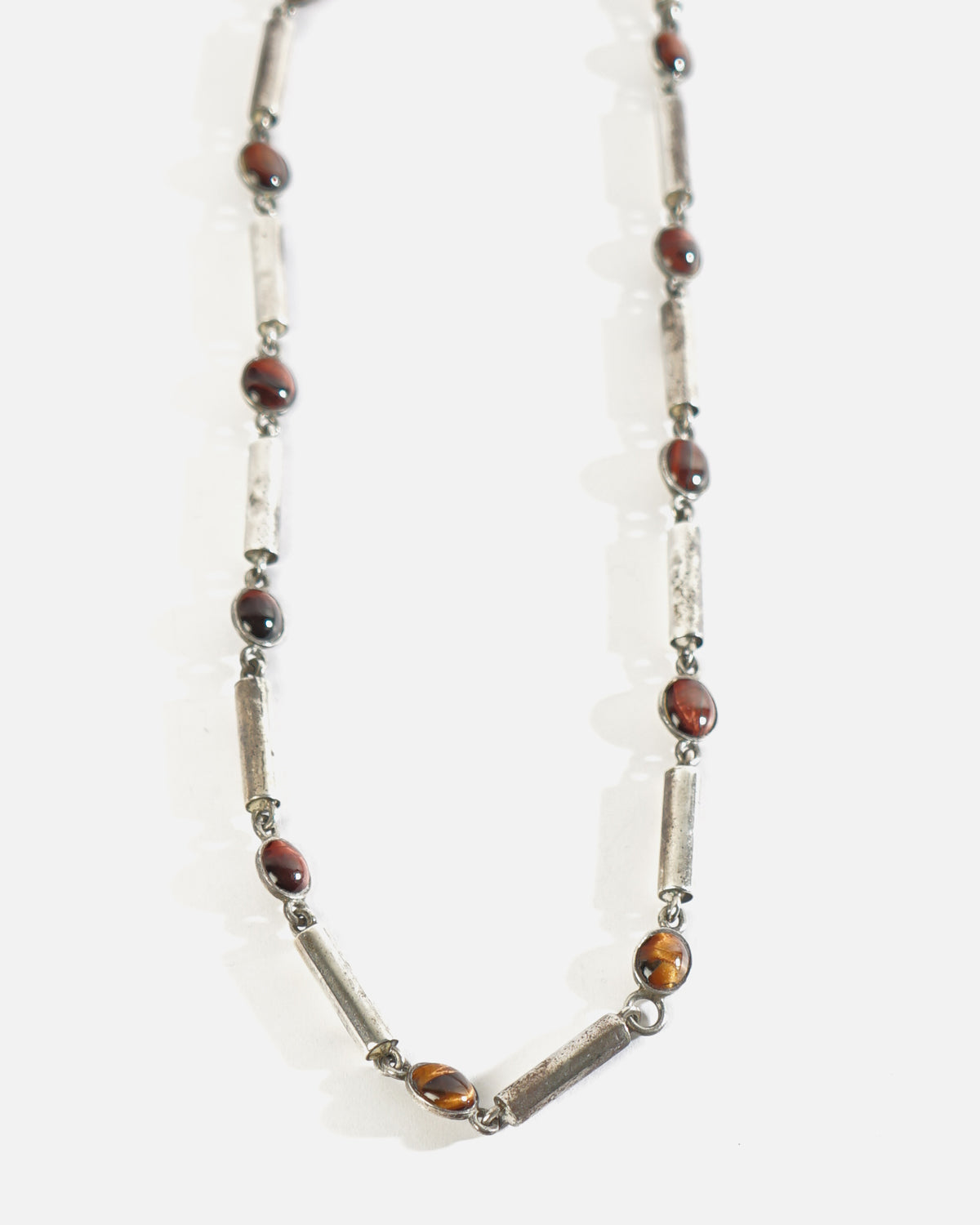 Silver x Tiger Eye Necklace