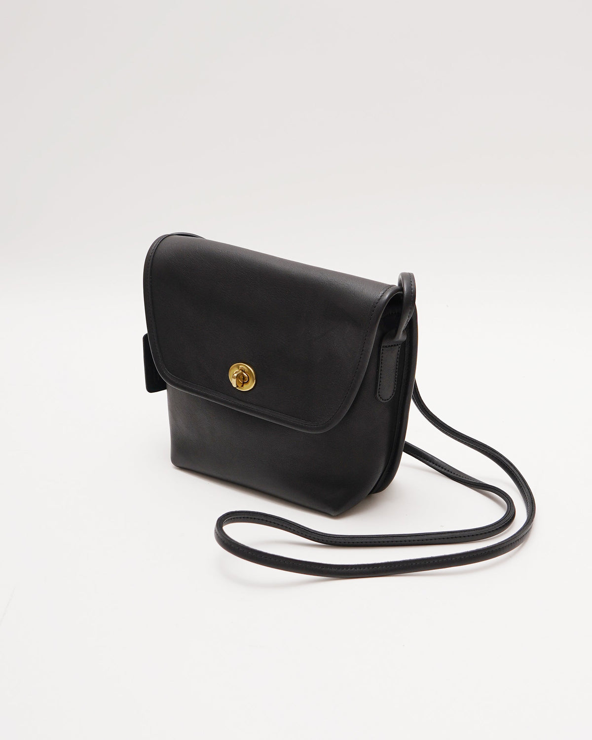 Black Leather Shoulder Bag