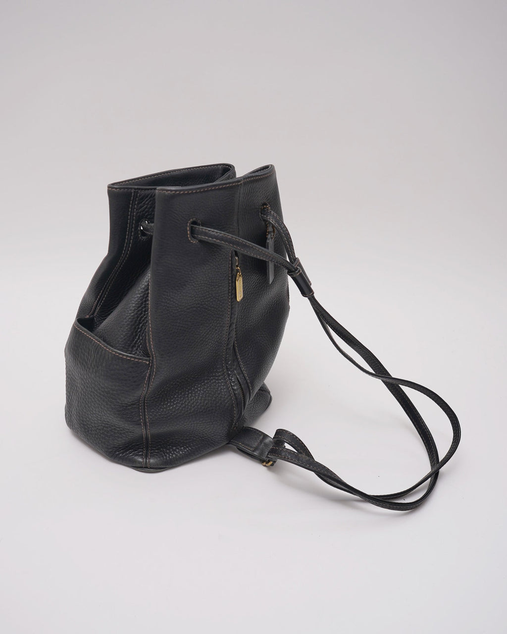 Black Leather Backpack