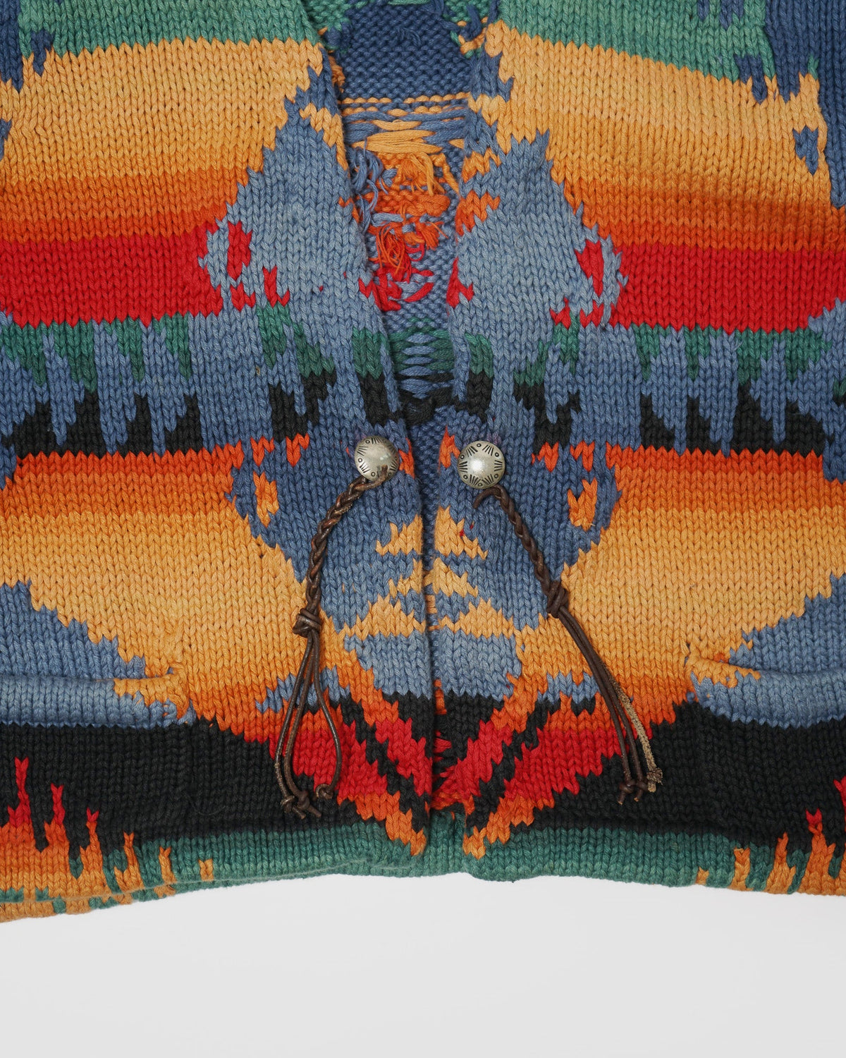 Native Patterned Hand-Knit Vest