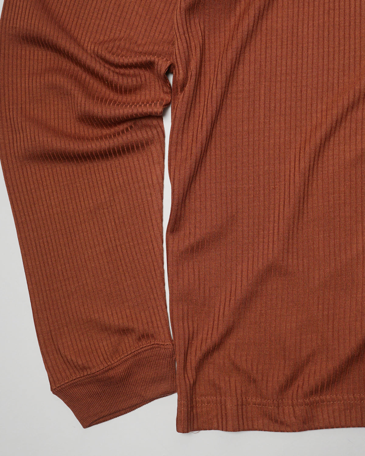 Silk Rib Tee L/S / Brown