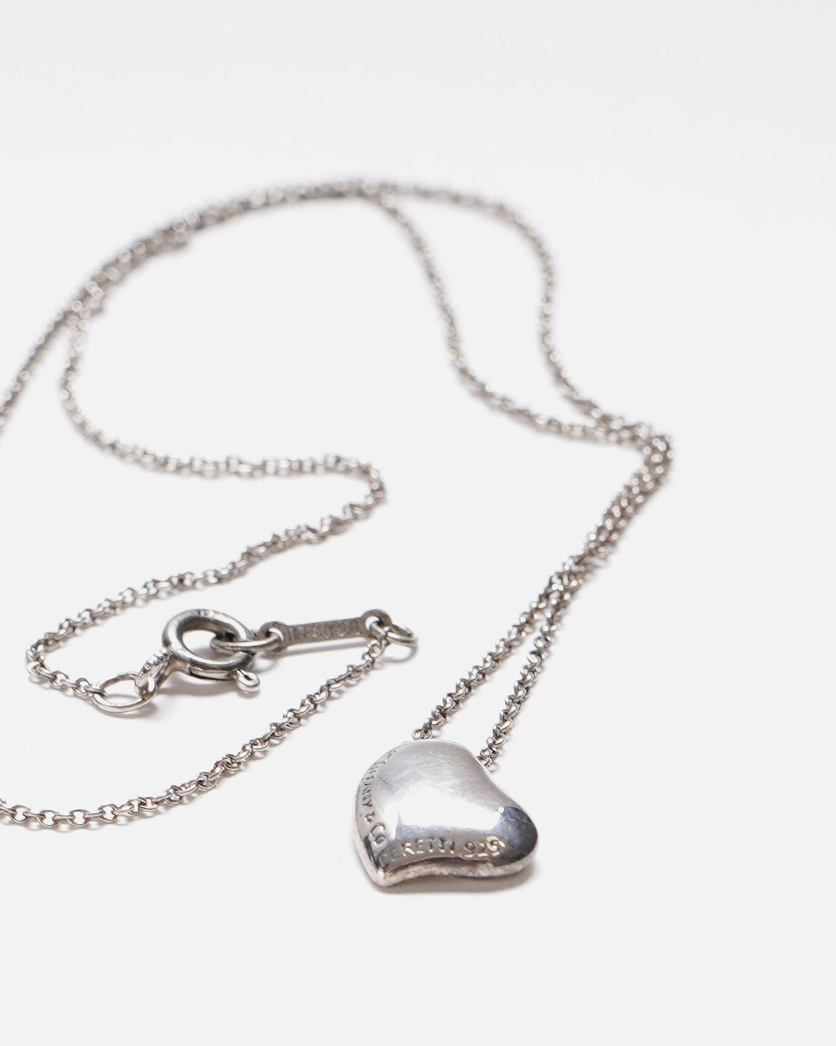 Silver Full Heart Necklace