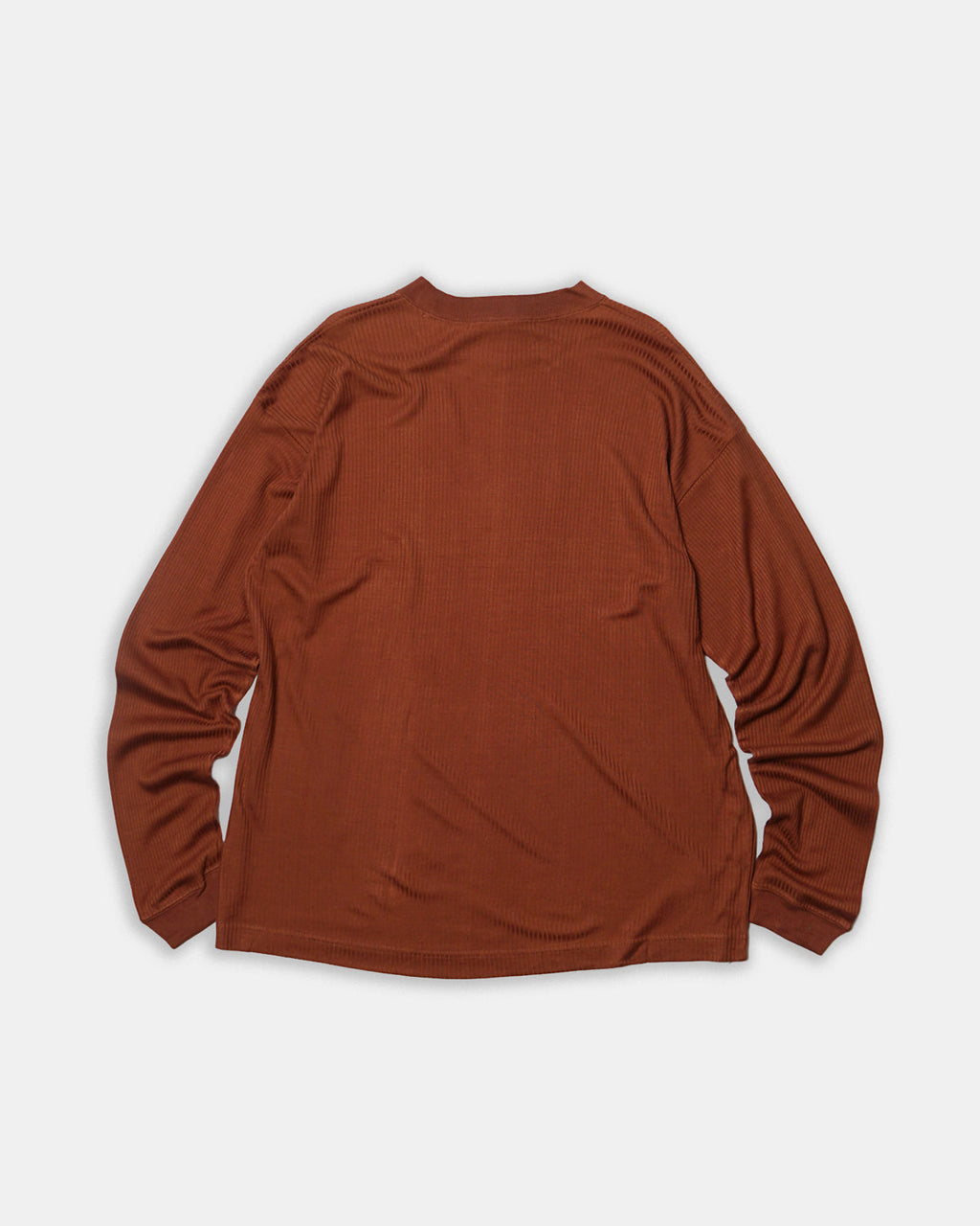 Silk Rib Tee L/S / Brown