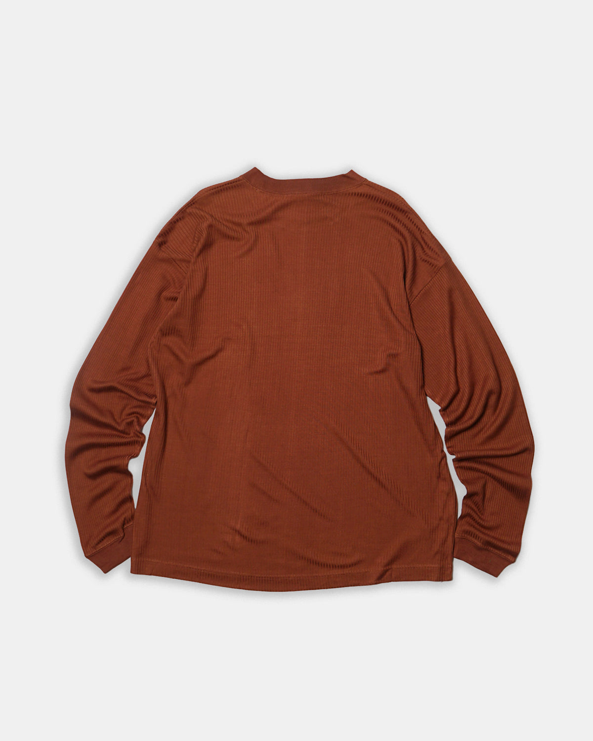 Silk Rib Tee L/S / Brown