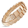 Bvlgari Serpenti 18K Rose Gold 4.67ct Diamond Bracelet BV06-081326