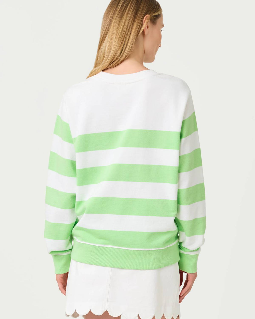 Ballad Long Sleeve Sweater In Multi Pineapple Embellishment