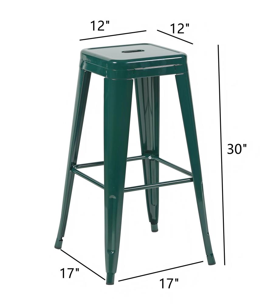 Contemporary Metal Counter Stools with Simple Design
