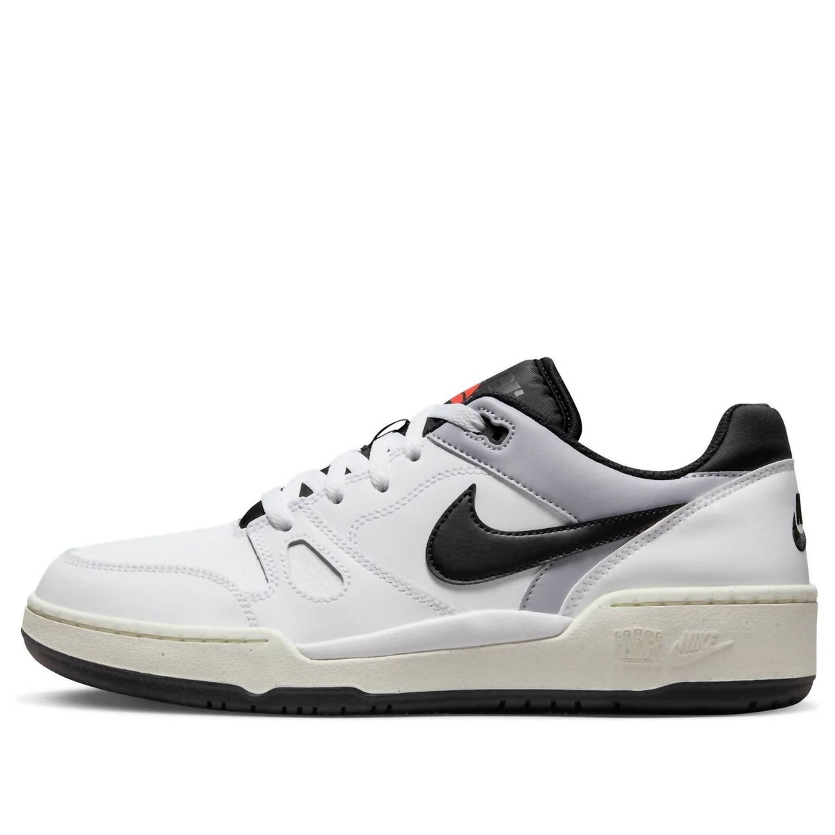 Men's Full Force Low Sneakers In White/mystic Red/black/sail
