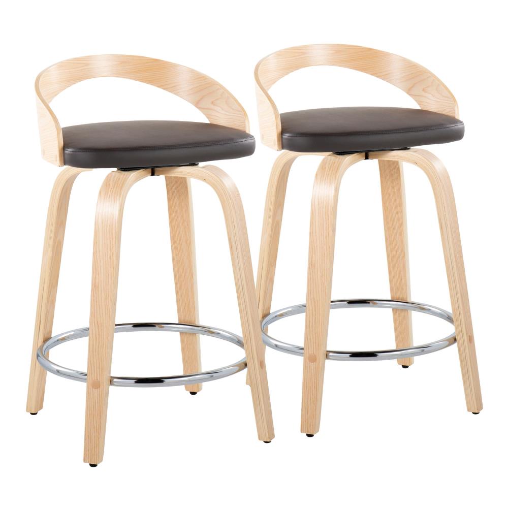Upholstered Counter Stool Set of 2