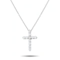 Tiffany & Co. Tiffany & Co. Platinum 0.42ct Diamond Cross Pendant Necklace Ti06-100526