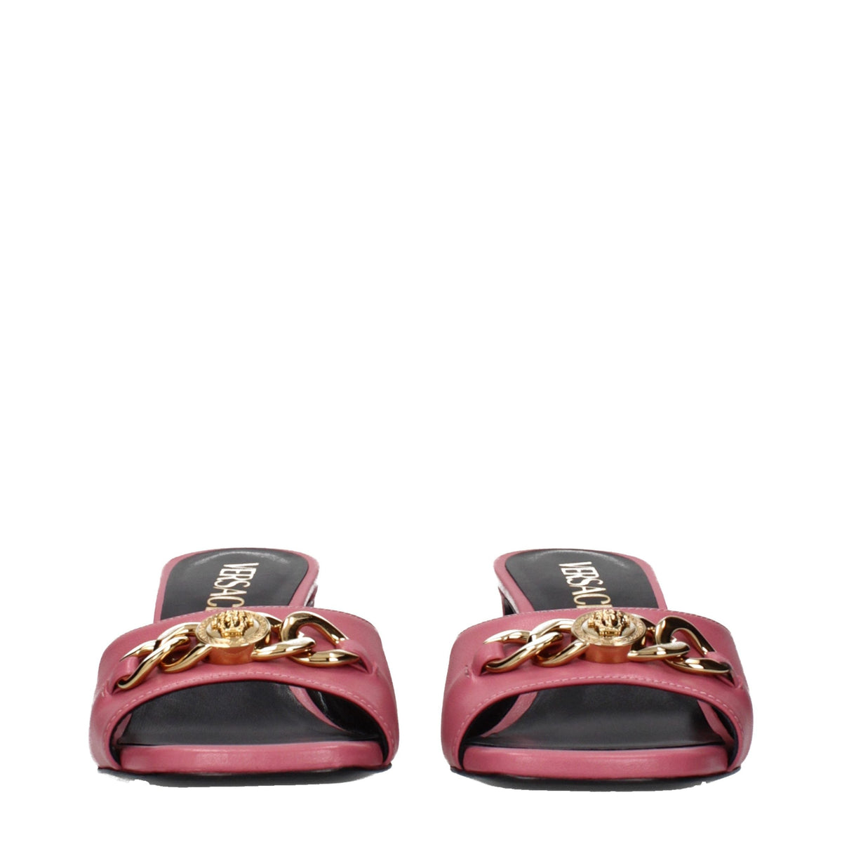 Versace Leather Flat Women's Sandals