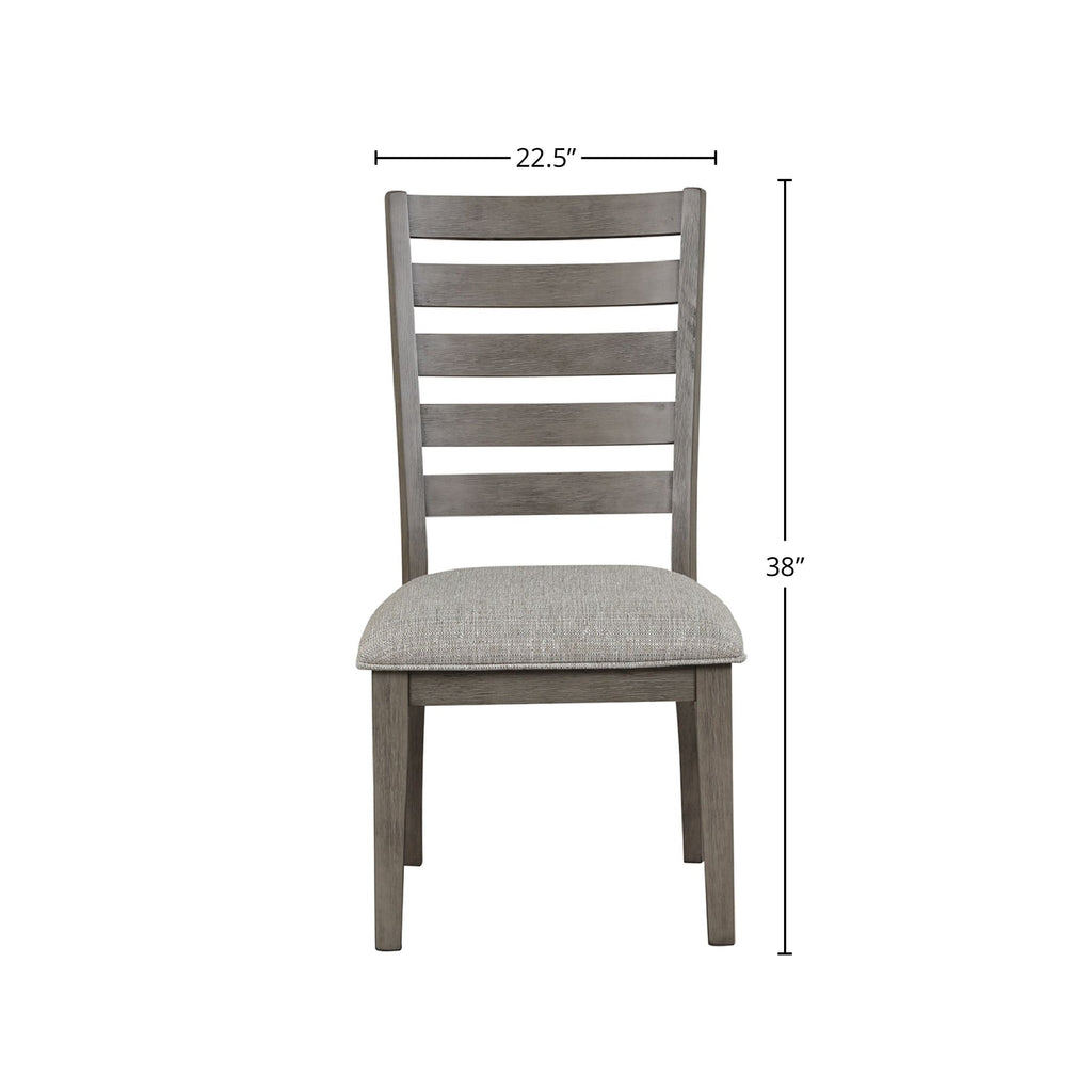 Traditional Dining Chairs with Slatted Backrests