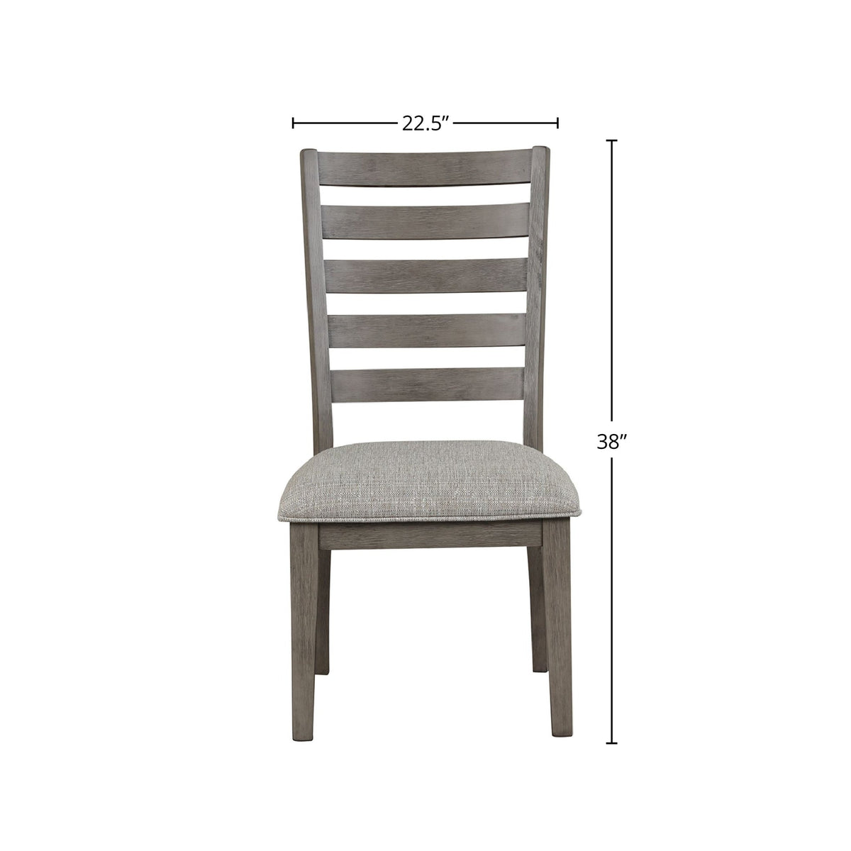 Traditional Dining Chairs with Slatted Backrests