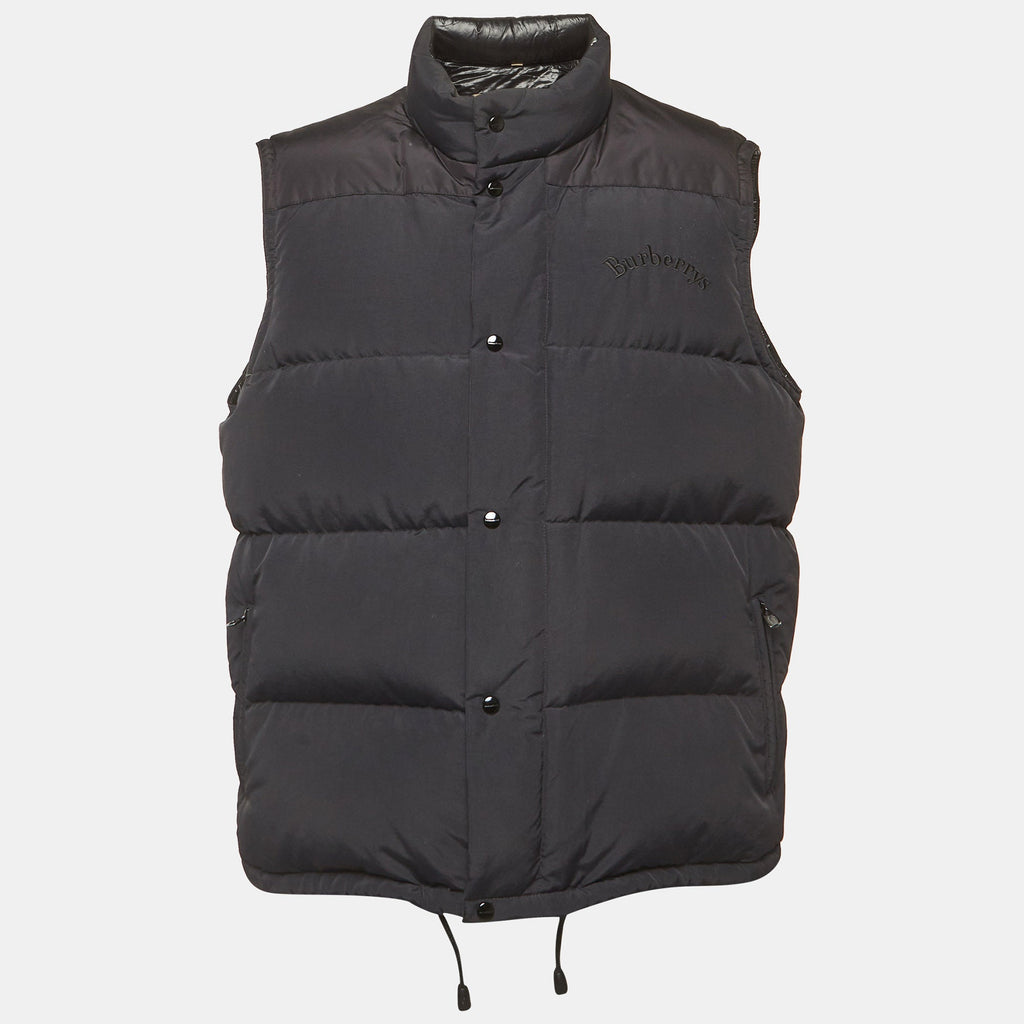 Burberry Black Nylon Down Gilet