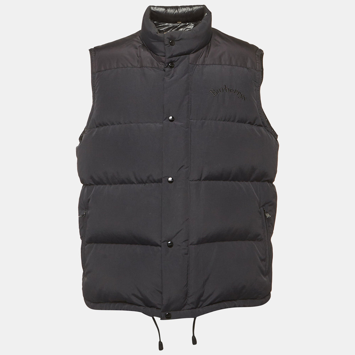 Burberry Black Nylon Down Gilet