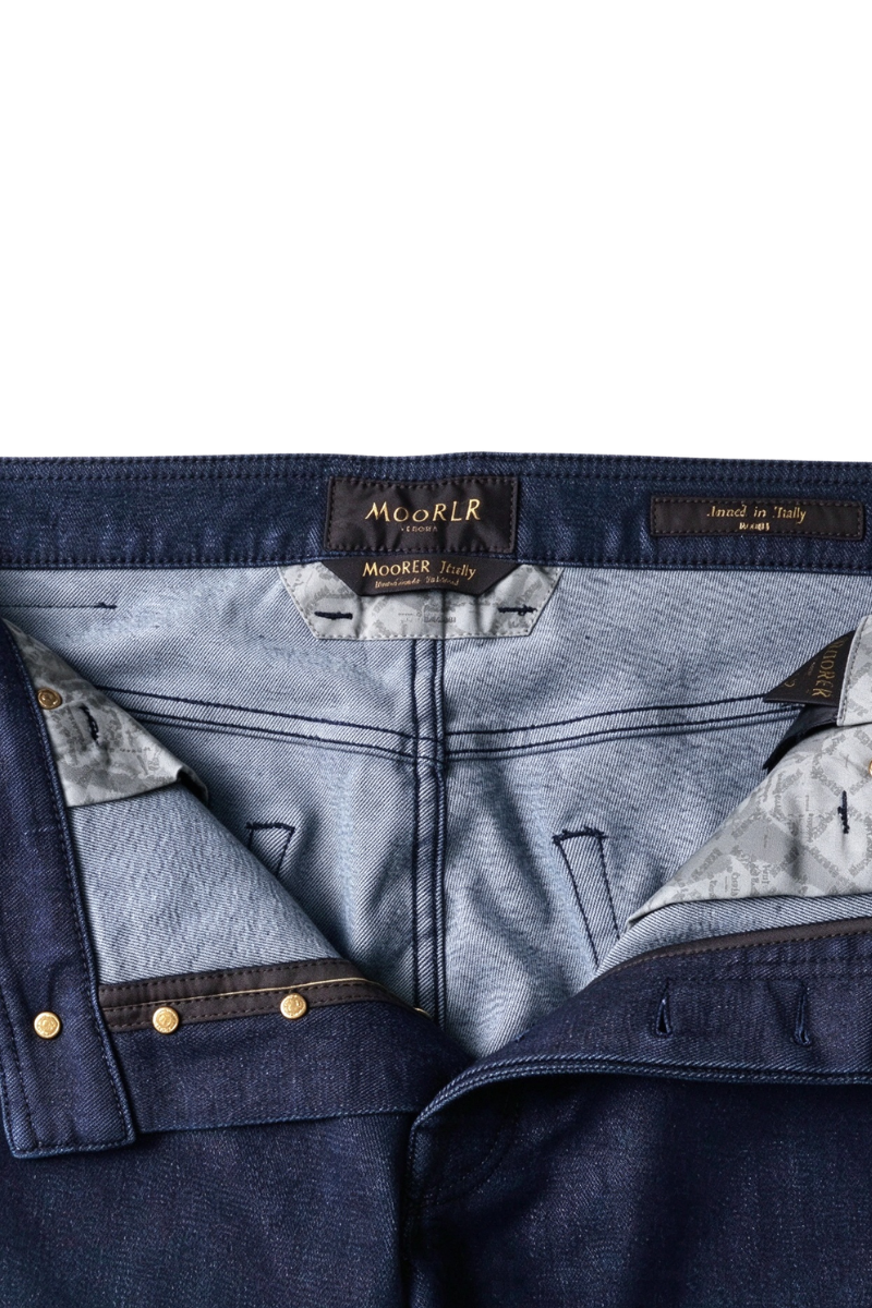 Moorer Bandini945_Regularwashed Trousers Denim