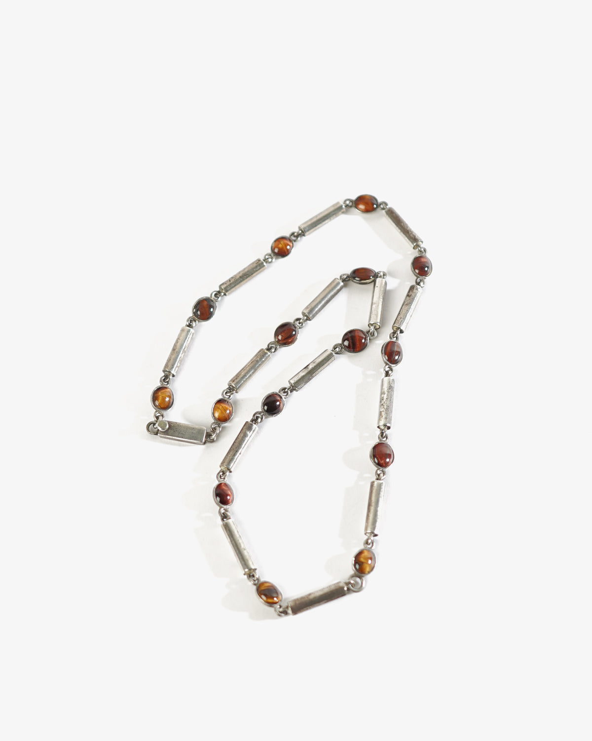Silver x Tiger Eye Necklace
