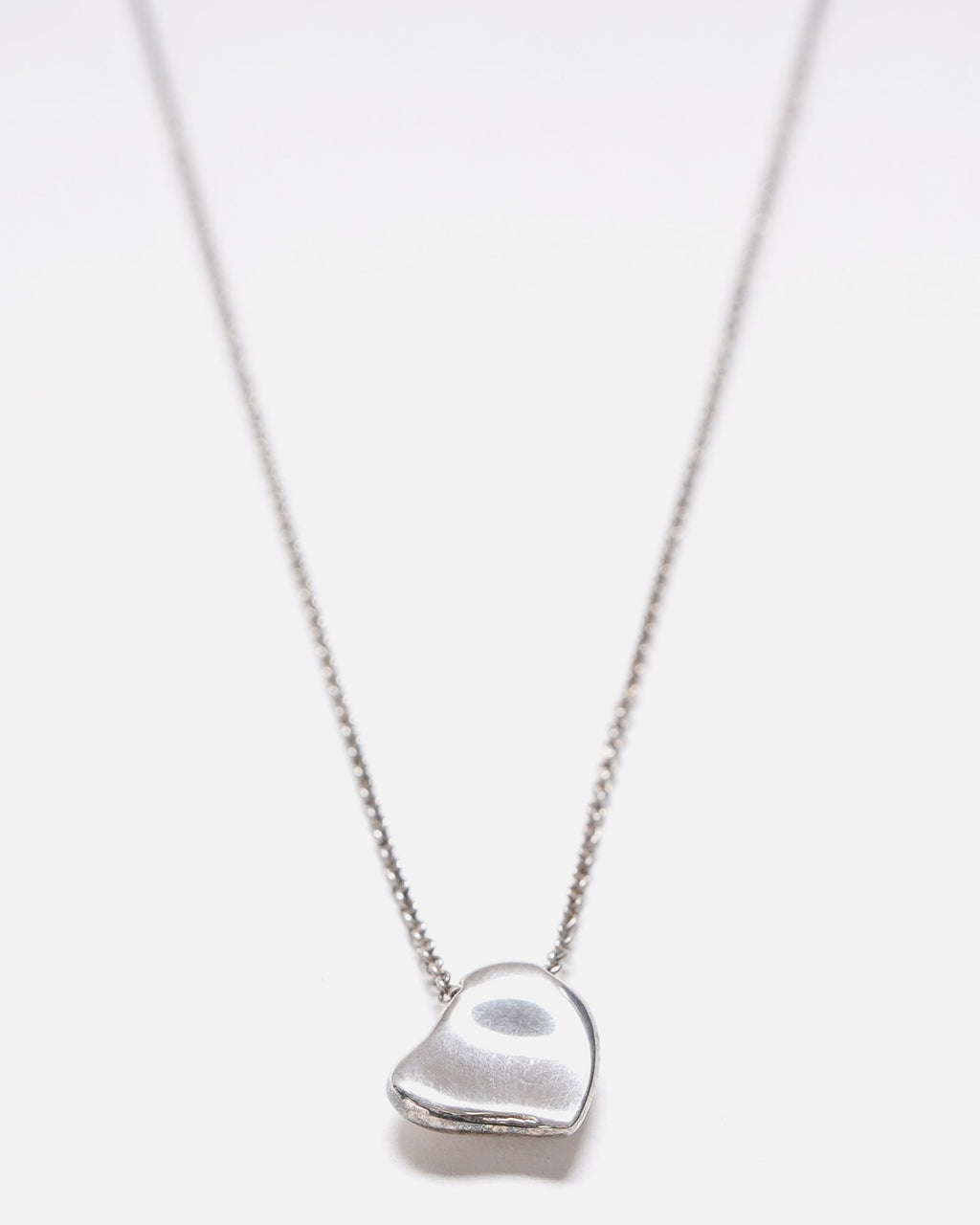 Silver Full Heart Necklace