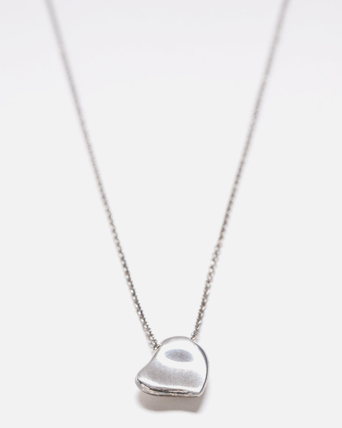 Silver Full Heart Necklace