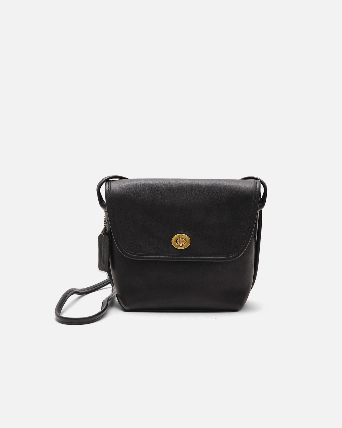 Black Leather Shoulder Bag