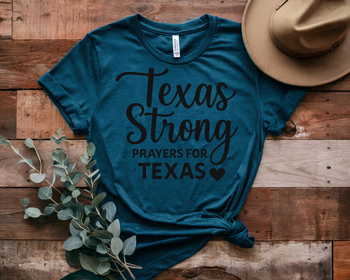 Retro Texas Strong God Bless Texas Print Sweatshirt