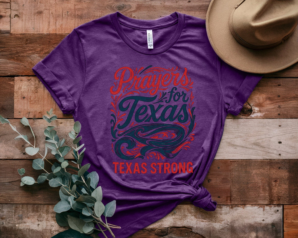 Retro Texas Strong God Bless Texas Print Sweatshirt