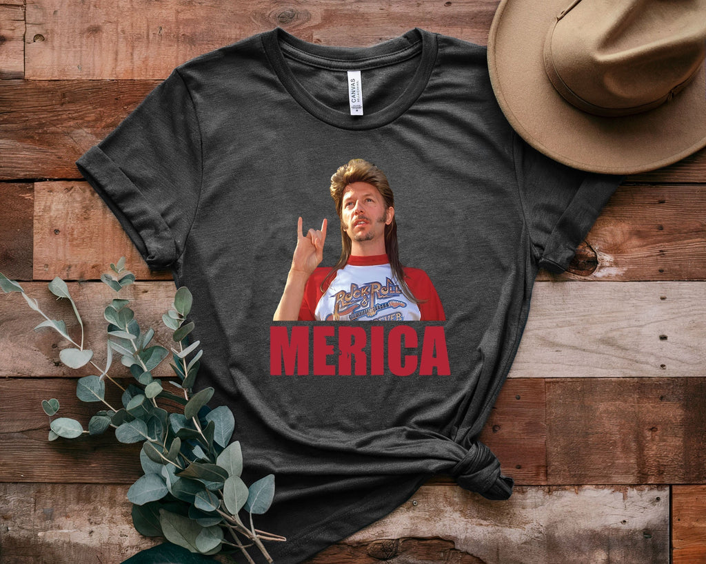 Joe Dirt Cartoon Print Short Sleeves