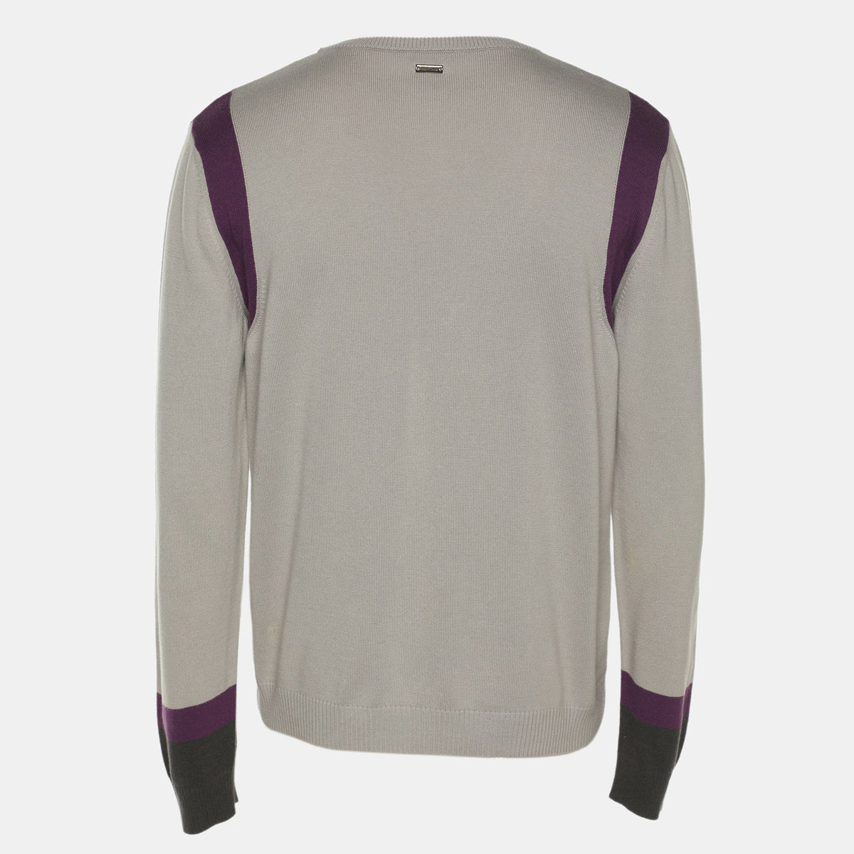Roberto Cavalli Tri Color Rib Knit Cardigan