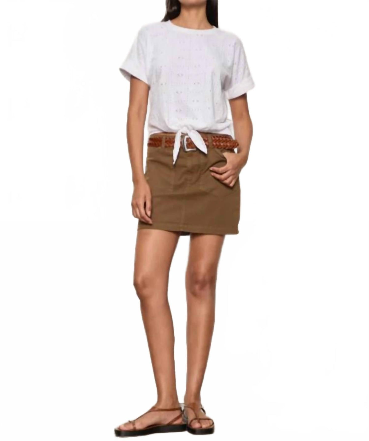 Routine Mini Skirt In Timber