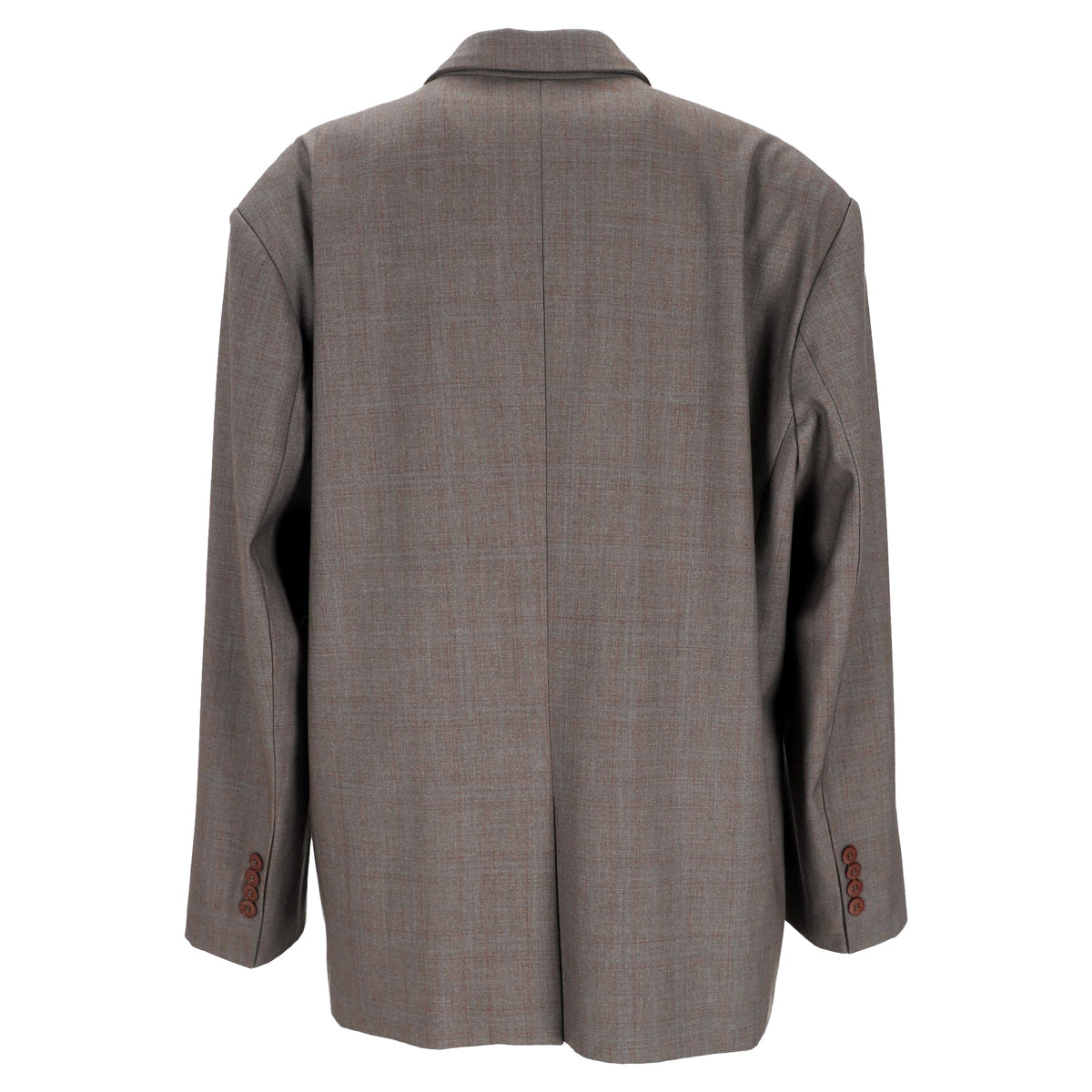 The Frankie Shop Double-Breasted Blazer in Brown Polyester