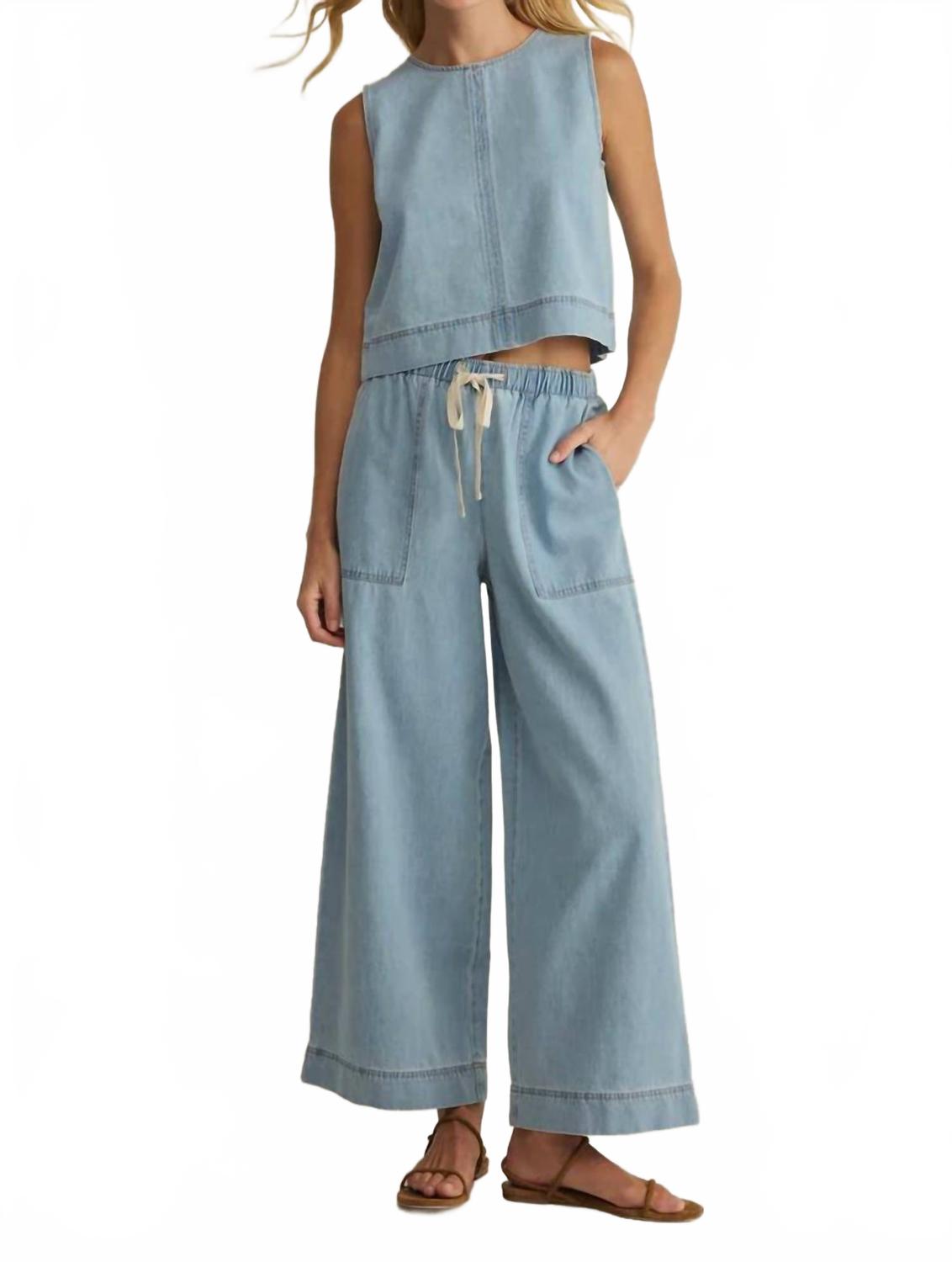 Daycation Denim Utility Pant In Coastal Water