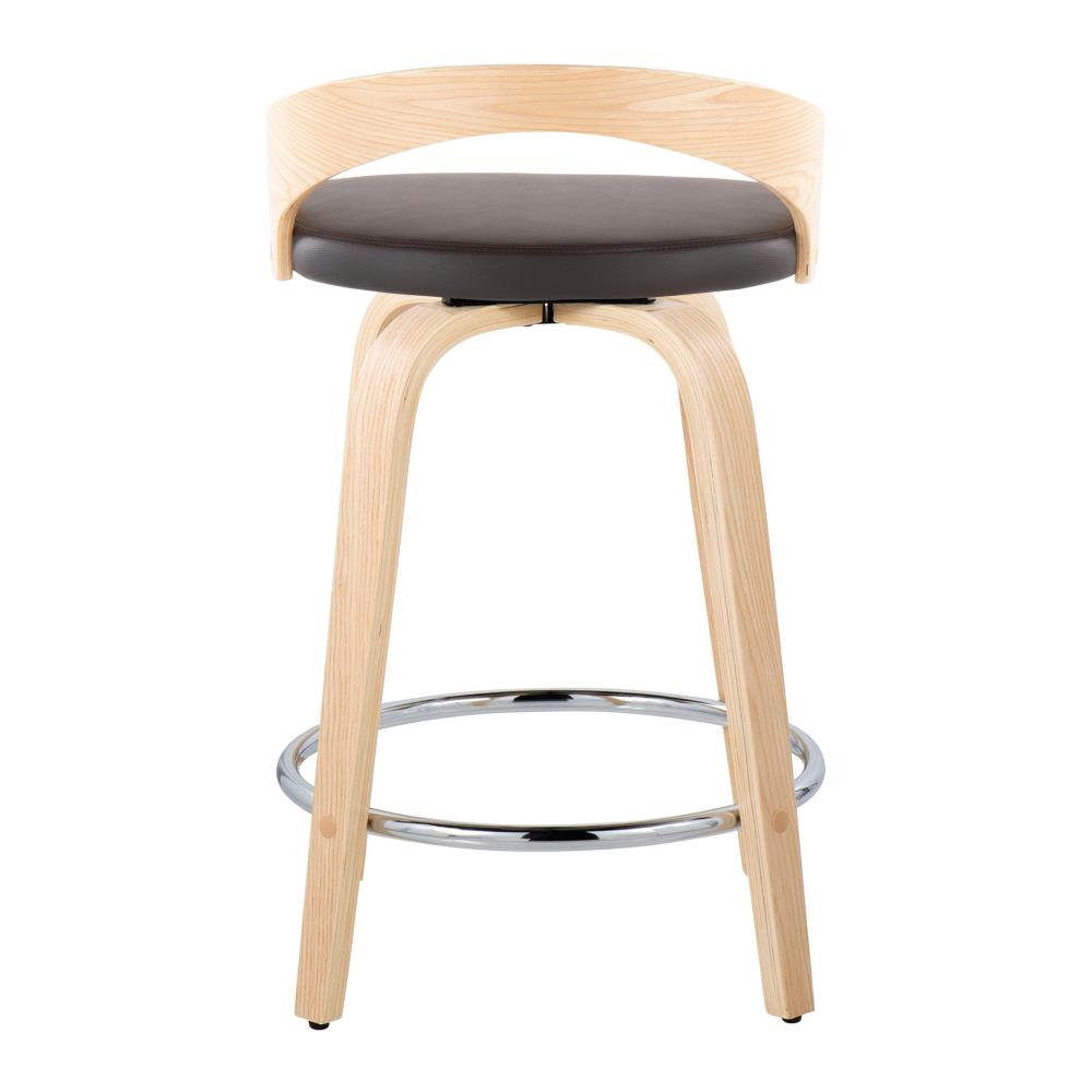 Upholstered Counter Stool Set of 2